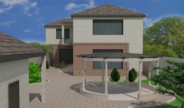 260 kv m 2 mərtəbəli yaşayış evi