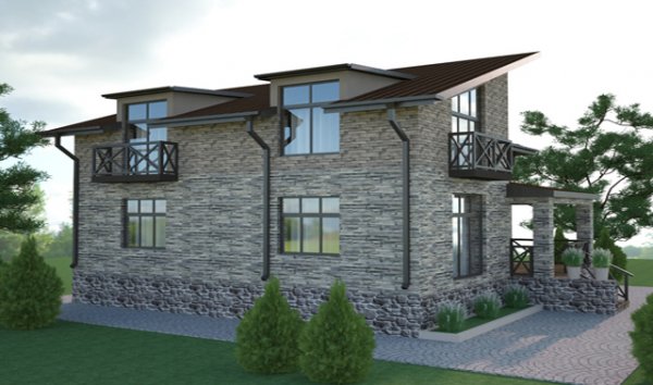 220 kv m mansard tipli yaşayış evi