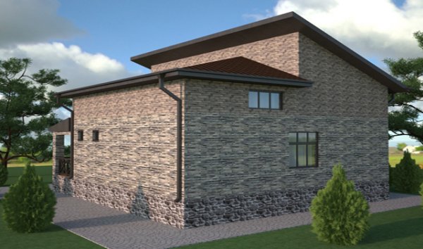 220 kv m mansard tipli yaşayış evi