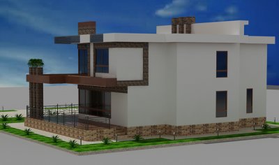 360 kv m 2 mərtəbəli yaşayış evi