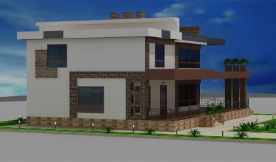 360 kv m 2 mərtəbəli yaşayış evi