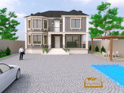 300 kv m 2 mərtəbəli yaşayış evi