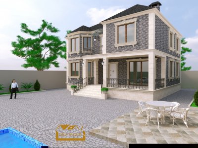 300 kv m 2 mərtəbəli yaşayış evi