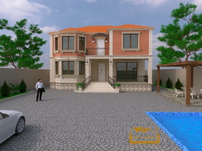 300 kv m 2 mərtəbəli yaşayış evi