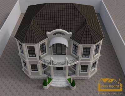 260 kv m 2 mərtəbəli yaşayış evi
