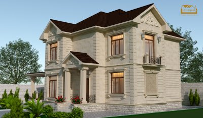 375 kv m 2 mərtəbəli yaşayış evi