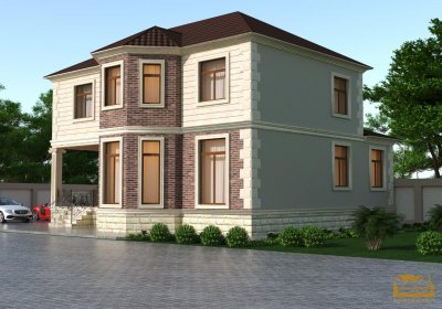320 kv m 2 mərtəbəli yaşayış evi