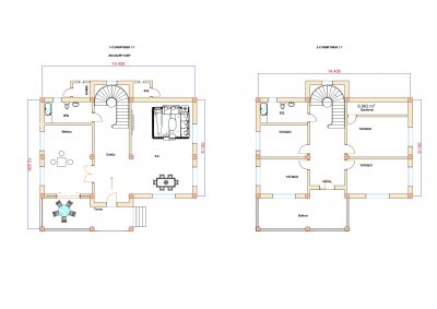 330 m2 2 mərtəbəli yaşayış evi