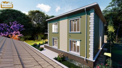 342 m2 2 mərtəbəli yaşayış evi