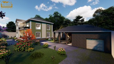 342 m2 2 mərtəbəli yaşayış evi