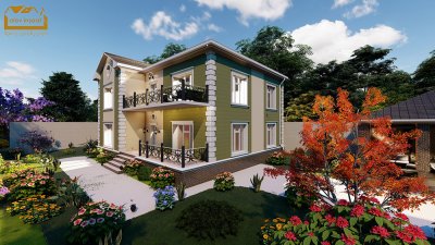 342 m2 2 mərtəbəli yaşayış evi