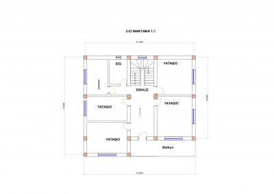342 m2 2 mərtəbəli yaşayış evi
