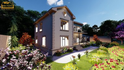 342 m2 2 mərtəbəli yaşayış evi