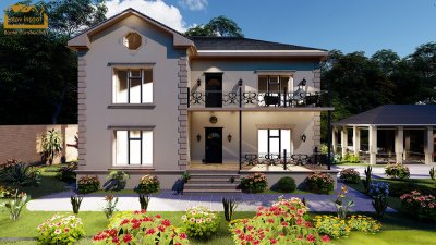 342 m2 2 mərtəbəli yaşayış evi