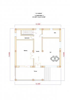 305 m2 2 mərtəbəli yaşayış evi