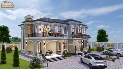 400 m2 2 mərtəbəli yaşayış evi