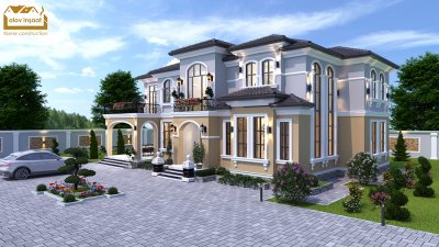 400 m2 2 mərtəbəli yaşayış evi