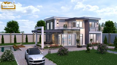 303 m2 2 mərtəbəli yaşayış evi