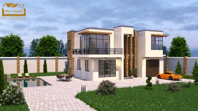 300 m2 2 mərtəbəli yaşayış evi