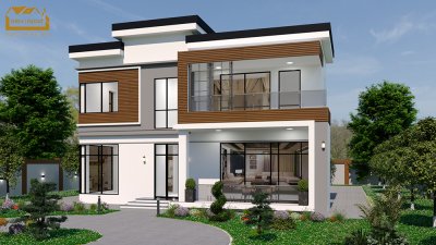 287 m2 2 mərtəbəli yaşayış evi