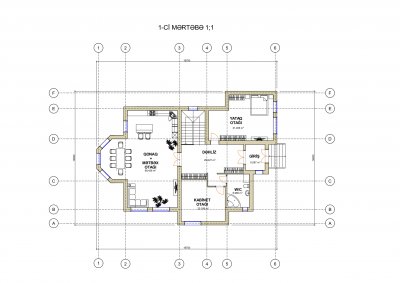 460 m2 2 mərtəbəli yaşayış evi
