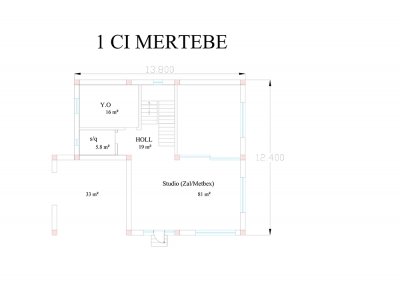 350 m2 2 mərtəbəli yaşayış evi