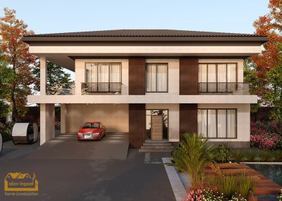350 m2 2 mərtəbəli yaşayış evi