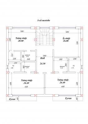 554 kv m 3 mərtəbəli yaşayış