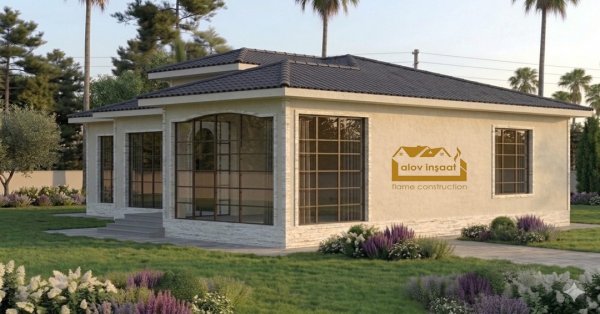  1 mərtəbəli yaşayış binası  186 m2