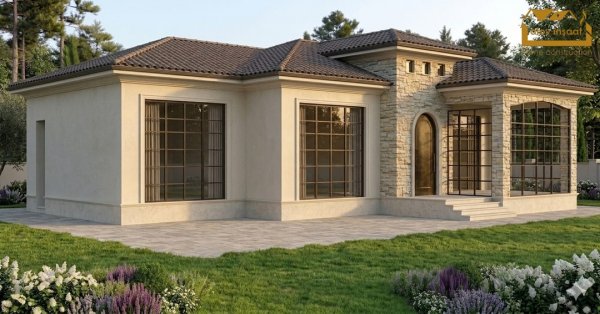  1 mərtəbəli yaşayış binası  186 m2